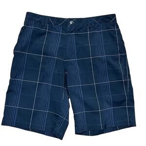 OGIO Golf Shorts Mens W34 L10.5 Black White Stretchy Active Quick Dry Breathable